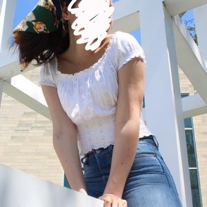 eyelet babydoll lolita top